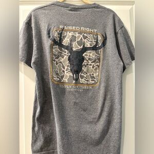 Simply Southern Charcoal Gray Men's Tee